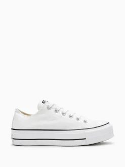 Hot Converse Platform Lift Chuck Ox Trainers White
