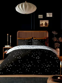 Copenhagen Home Black Bats Duvet Cover Set^ Branded Bedlinen