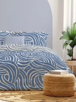 Copenhagen Home Blue Sofia Duvet Cover Set^ Branded Bedlinen