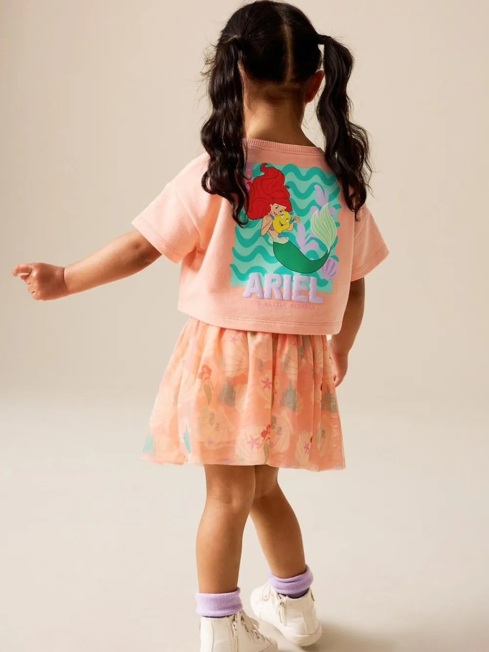 Next Coral Ariel Disney Top & Skirt Set (3mths-7yrs)^ Tops|Shorts & Skirts