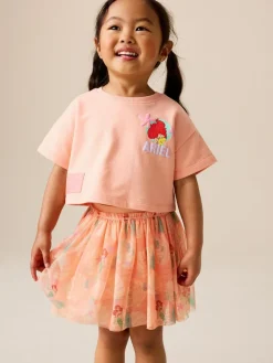 Next Coral Ariel Disney Top & Skirt Set (3mths-7yrs)^ Tops|Shorts & Skirts