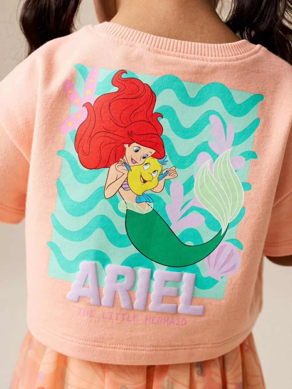 Next Coral Ariel Disney Top & Skirt Set (3mths-7yrs)^ Tops|Shorts & Skirts