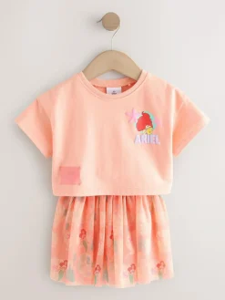 Next Coral Ariel Disney Top & Skirt Set (3mths-7yrs)^ Tops|Shorts & Skirts