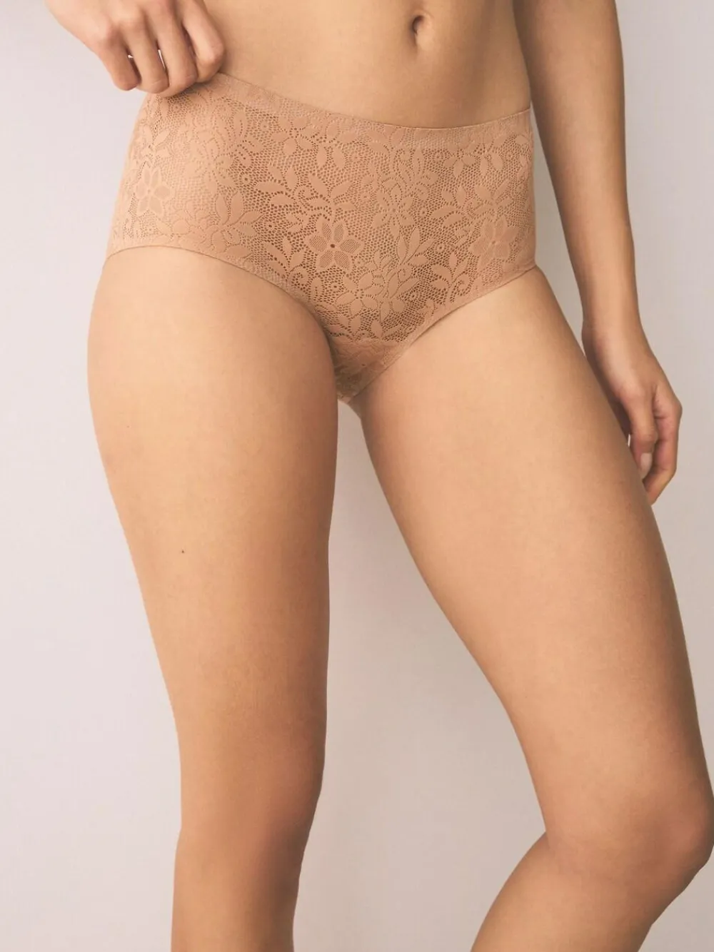 Next Midi All-Over Lace No VPL Knickers 3 Pack^Women Panties|All Lingerie