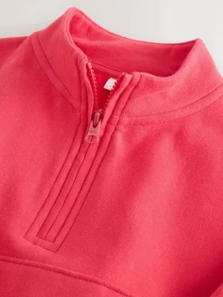 Outlet Next Coral PInk Quarter Zip Sweatshirt (3mths-7yrs)