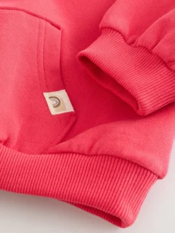 Outlet Next Coral PInk Quarter Zip Sweatshirt (3mths-7yrs)