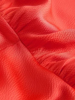 Next Textured Satin Scarf Neck Midi Dress^Women Occasionwear|Occasion Dresses