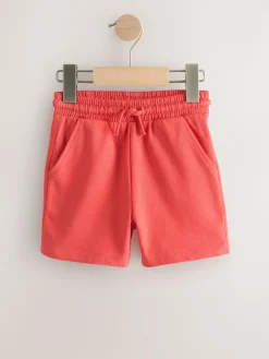 Hot Next Coral Red Jersey Shorts (3mths-7yrs)