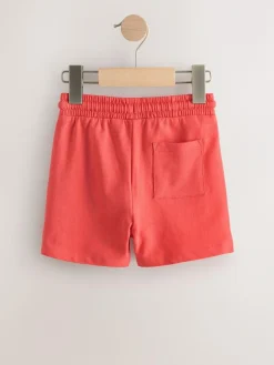 Hot Next Coral Red Jersey Shorts (3mths-7yrs)
