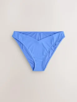 Discount Next V Front High Leg Bikini Bottoms Cornflower Blue