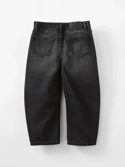 New Cotton On Unisex Barrel Leg Denim Jeans Black