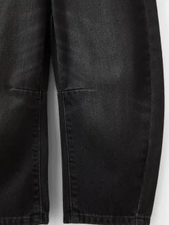 New Cotton On Unisex Barrel Leg Denim Jeans Black