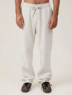 New Cotton On Relaxed Track Pants Cream