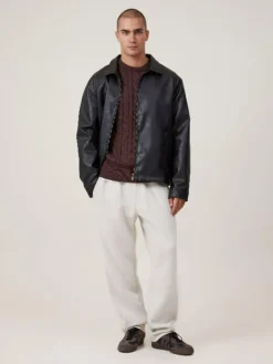 New Cotton On Relaxed Track Pants Cream