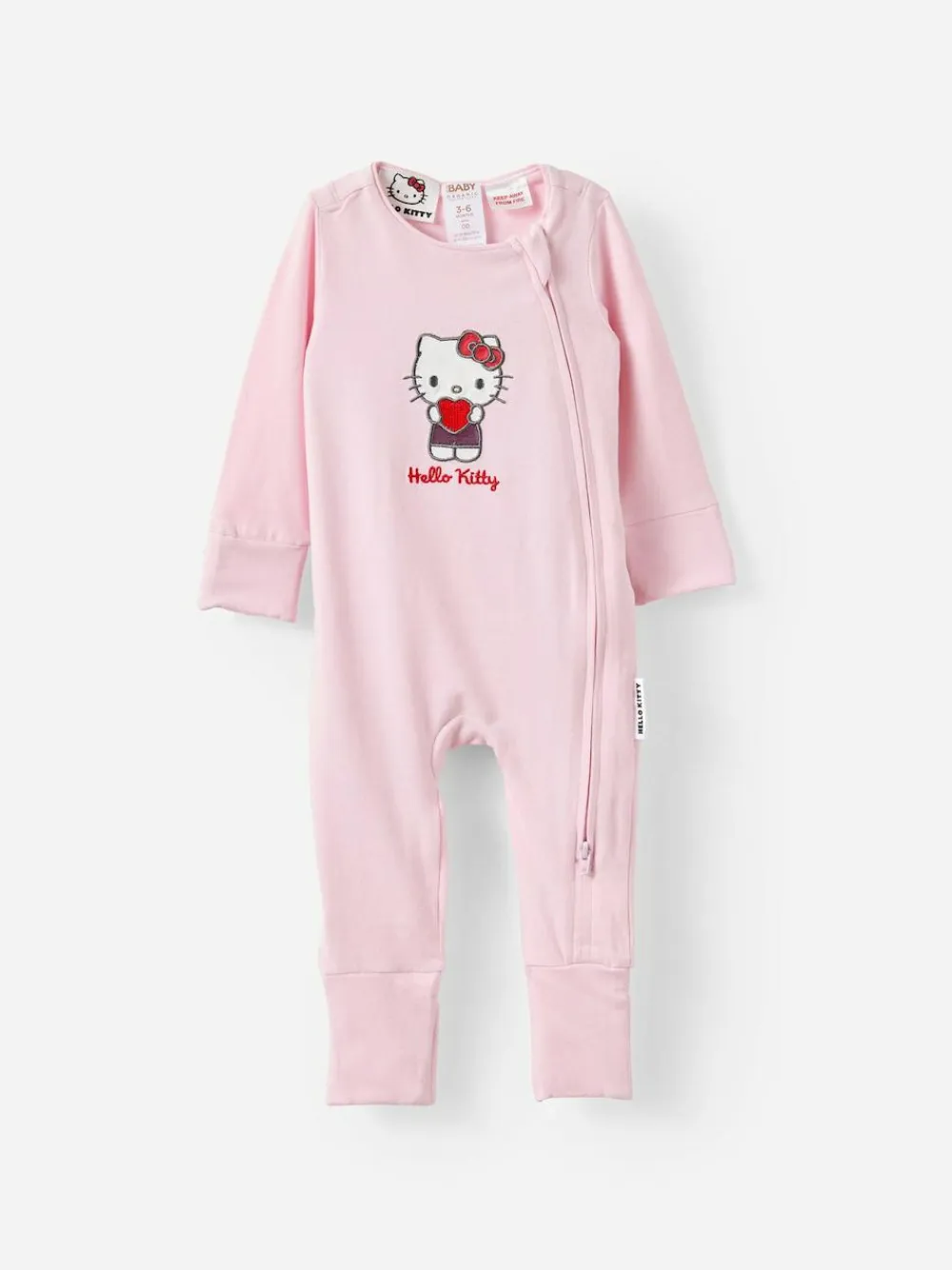 Cotton On Hello Kitty Long Sleeve Zip Romper^ Rompers & Overalls