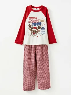 Cotton On Adult Matching Family Christmas Raglan Long Sleeve Pyjamas Set^ Pyjamas