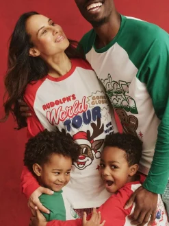 Online Cotton On Kids Matching Family Christmas Raglan Long Sleeve Pyjamas Red
