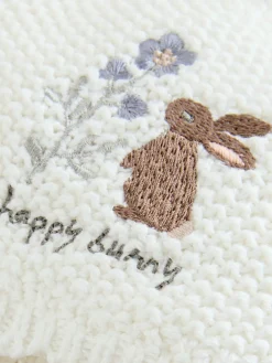 Next Cream Baby Embroidered Bunny Character Hat (0mths-2yrs)^ Hats & Scratch Mitts|Newborn Accessories