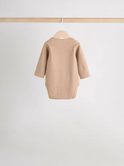 Next Cream Baby Long Sleeve Bodysuits 5 Pack^BOY Multipacks|Unisex