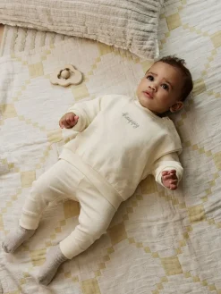 Clearance Next Cream Baby Sweater and Leggings Set 2 Piece (0mths-2yrs)