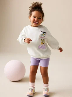 Next Cream Bluey Shorts Set (12mths-7yrs)^ Shorts|Shorts & Skirts