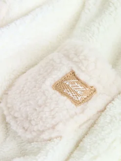 Discount Next Cream Borg Hooded Sweat and Jogger Baby Set (0mths-2yrs)