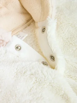 Discount Next Cream Borg Hooded Sweat and Jogger Baby Set (0mths-2yrs)