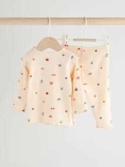 Sale Next Baby Top and Leggings 2 Piece Set (0mths-2yrs) Cream Bright Character