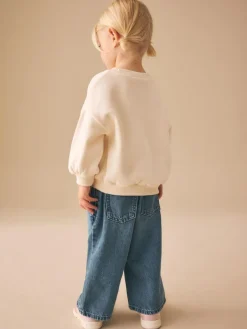Discount Next Cream Capybara Crew Neck Sweatshirt (3mths-7yrs)