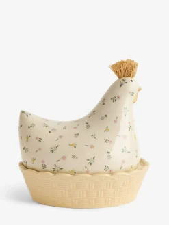 New Next Ceramic Chicken Egg House Cream
