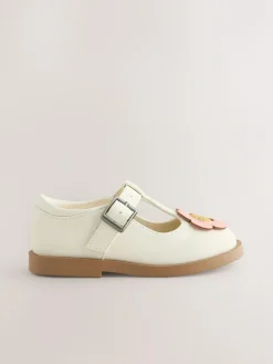 Online Next T-Bar Shoes Cream Character