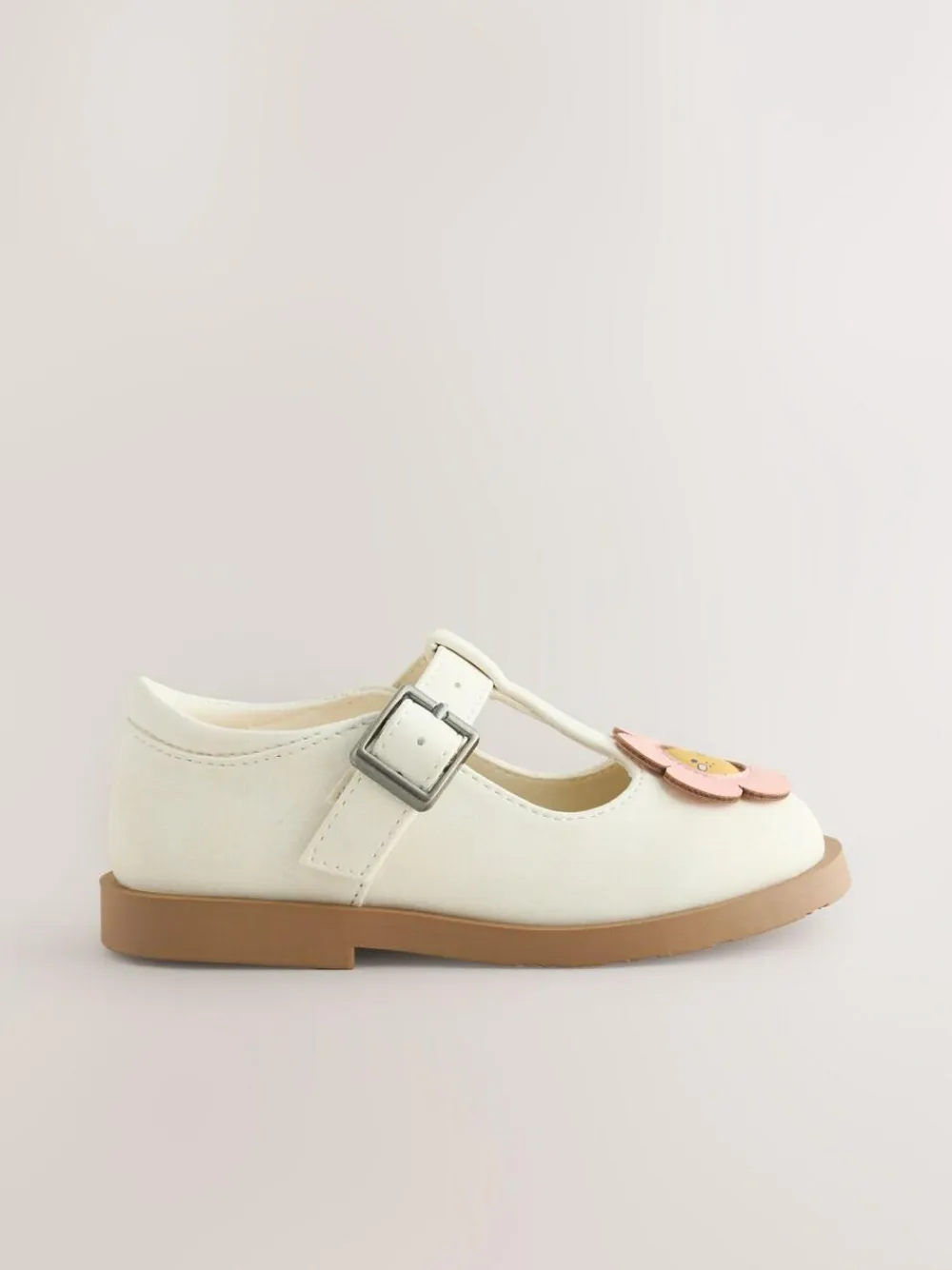Online Next T-Bar Shoes Cream Character