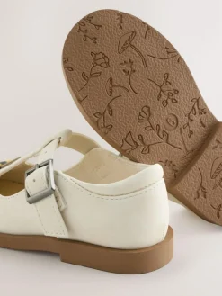 Online Next T-Bar Shoes Cream Character