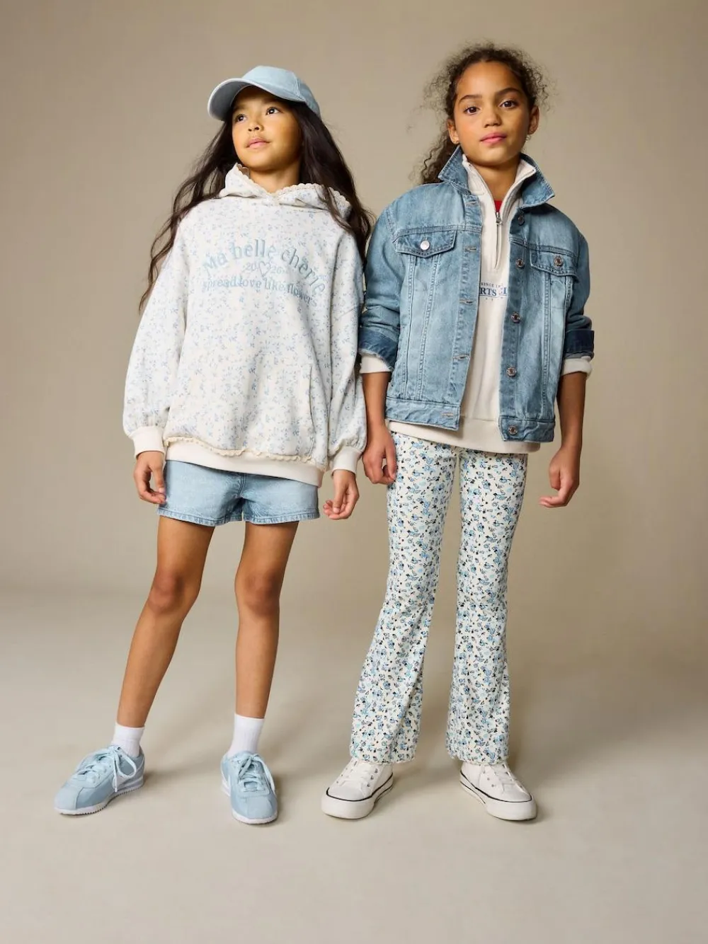 New Next Cream Ditsy Flower Hoodie (3-16yrs)