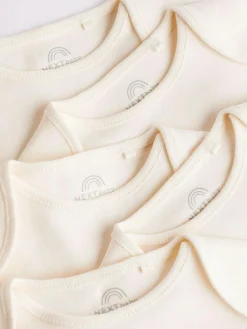 Next Cream Essential Baby Short Sleeve Bodysuits 5 Pack^BOY Unisex|Bodysuits & Vests
