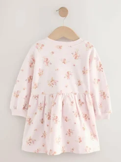 Best Next Cream Floral Sweat Dress (3mths-7yrs)