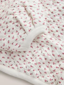 Next Quilted Sweatshirt (3-16yrs) Cream Flower Ditsy