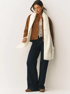 Next Cream Foil Print Lightweight Scarf^Women Hats, Gloves & Scarves|Hats, Gloves & Scarves