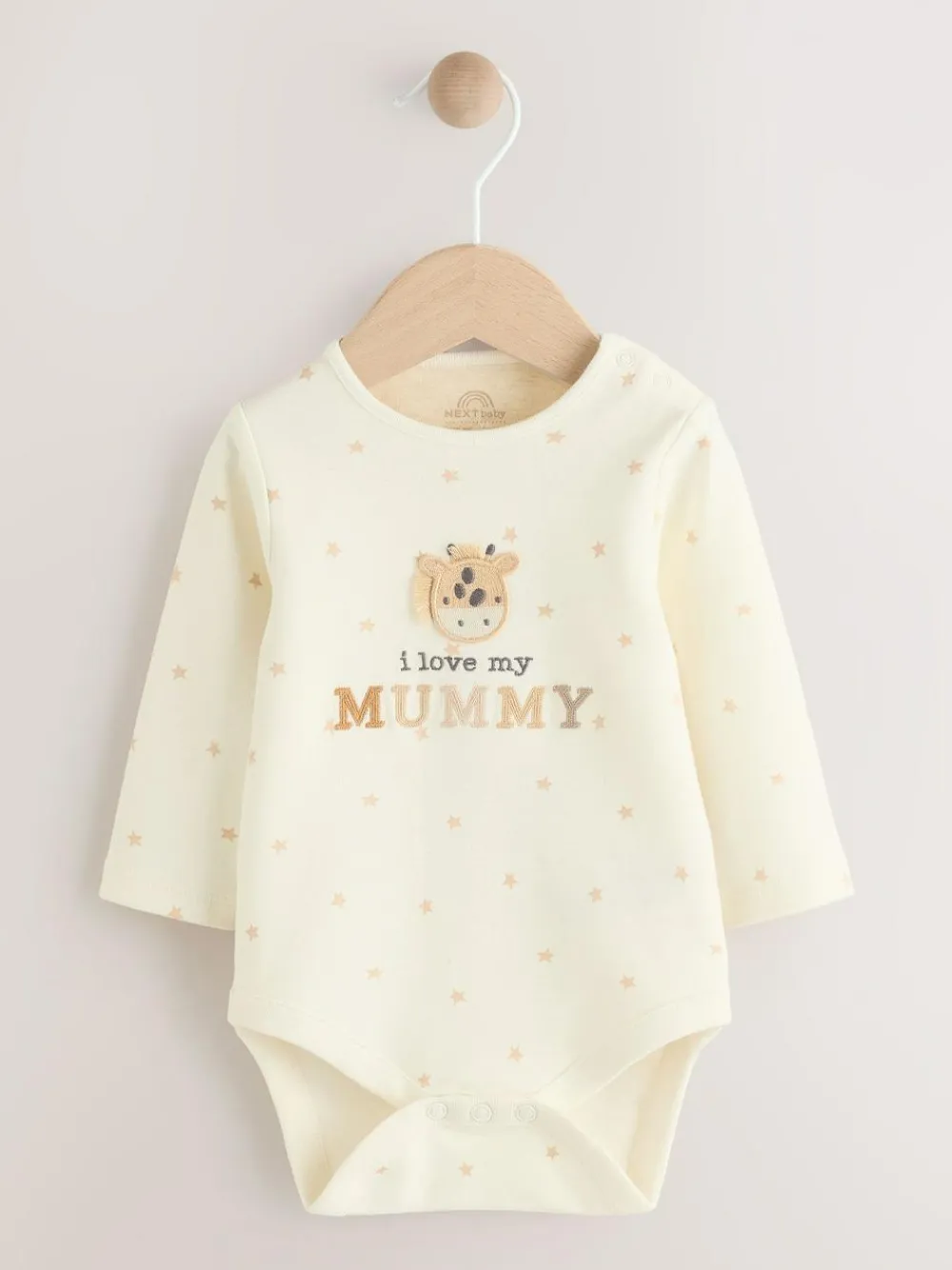 Clearance Next Baby Bodysuits 1 Pack Cream Giraffe I Love My Mummy