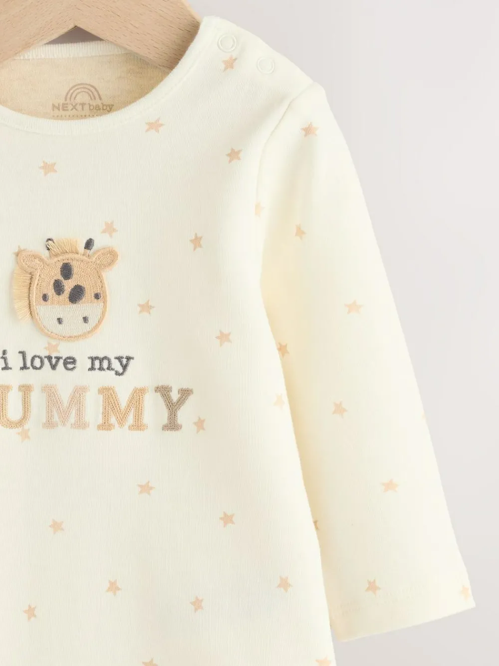 Clearance Next Baby Bodysuits 1 Pack Cream Giraffe I Love My Mummy