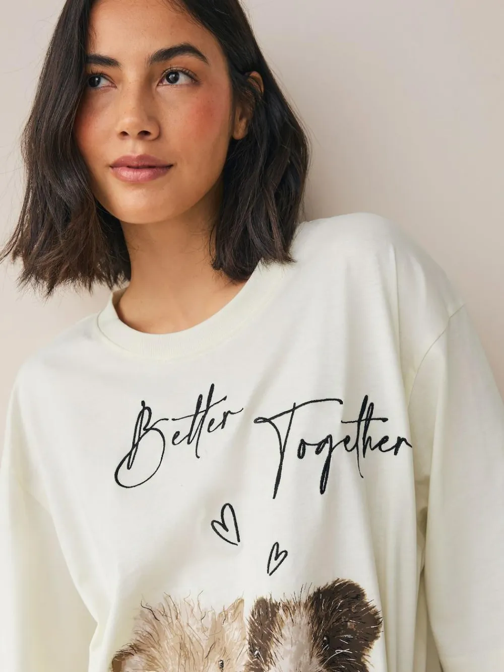 Sale Next Cream Guinea Pig Jersey Short Sleeve Pyjamas