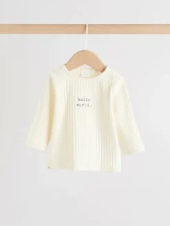 Next Hello World Top and Leggings Baby Set (0-18mths)^BOY Tops|Tops