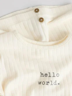 Next Hello World Top and Leggings Baby Set (0-18mths)^BOY Tops|Tops