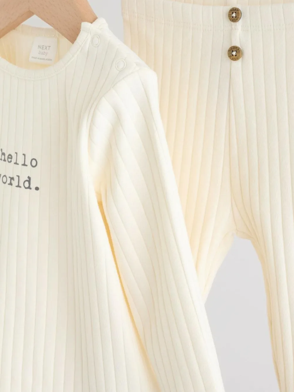 Next Hello World Top and Leggings Baby Set (0-18mths)^BOY Tops|Tops