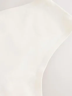 Hot Next High Waist Thong Shaping Tummy Control Premium Cotton Blend Knickers Cream