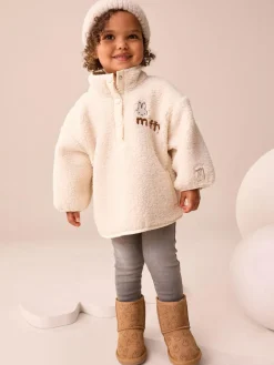 Next Cream Miffy Half Popper Fleece (3mths-7yrs)^ Jackets & Coats|Snowsuits & Coats