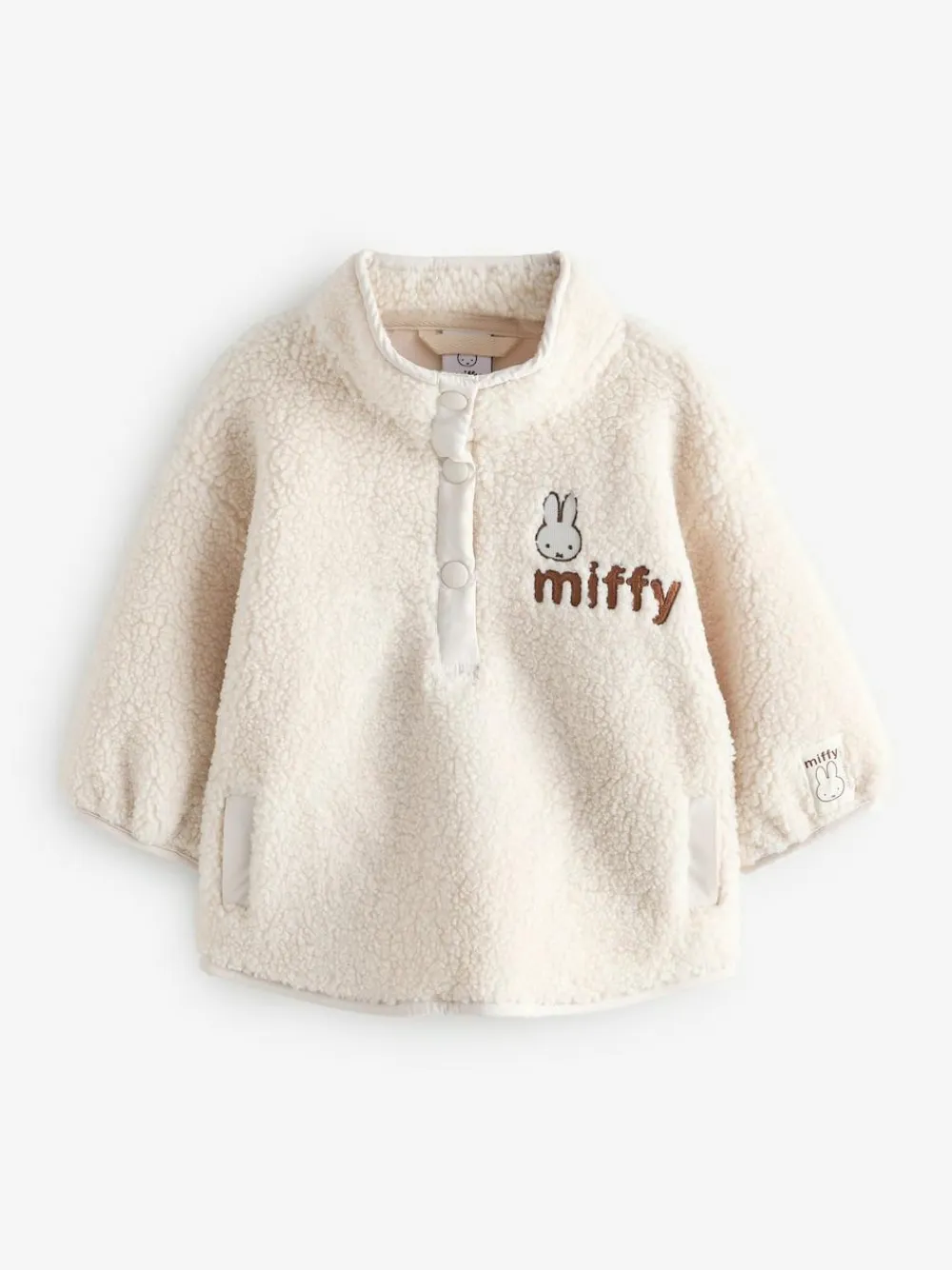 Next Cream Miffy Half Popper Fleece (3mths-7yrs)^ Jackets & Coats|Snowsuits & Coats