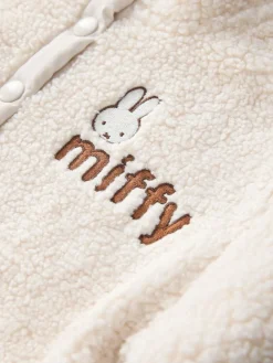 Next Cream Miffy Half Popper Fleece (3mths-7yrs)^ Jackets & Coats|Snowsuits & Coats