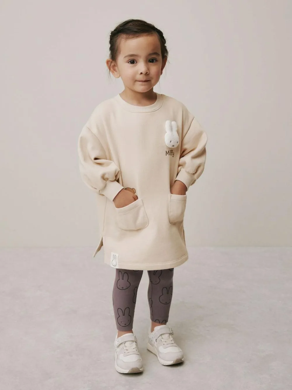 Outlet Next Cream Miffy Sweat Dress & Leggings Set (3mths-7yrs)