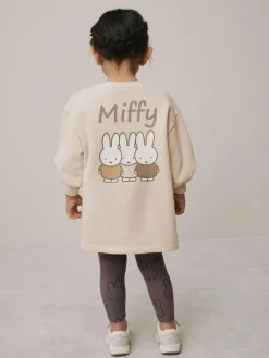 Outlet Next Cream Miffy Sweat Dress & Leggings Set (3mths-7yrs)